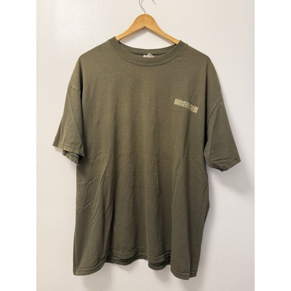 Vintage Band of Brothers HBO Green T Shirt Men's XL Television Film Tee 2001